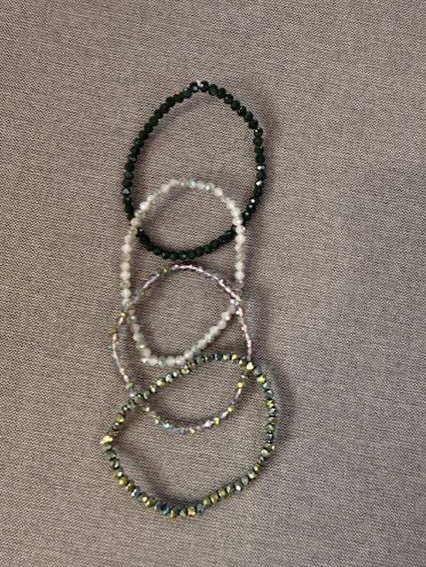 4 Kralen armbanden groen